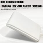 Car Armrest Cushion, Automotive Anti-Scratch Leather Memory Foam Center Console Pad Cover Protector Elbow Pillow Armrest Seat Box with Organizer Pockets Storage Bag, Universal Fit - Image 5