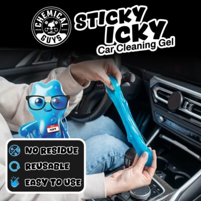 Chemical Guys Sticky Icky Car Cleaning Gel, Green Apple & Sweet Strawberry Scent - Detailing Kit, Car Dust Crevice Cleaner, Slime Auto Air Vent, Cleaning Putty For Keyboard Cleaner (2 Pack) - CJK1002 - Image 7