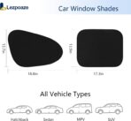 4-Pack Car Window Shades, Static Cling Foldable Sun Shades, 99% UV & Glare Blocker. Semi-Coverage Design for Unobstructed View, Universal Fit for Most Cars, SUVs, Minivans — Perfect for Road Trips. - Image 7