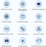 Car Front Windshield Sun Shade, Vehicle Sun Protection Shield, Must-Have Interior Accessories for Summer, Foldable Sunshade Cover, Sunshield for The Interior Cool, New Car Heat Shield - Image 3