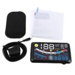 Universal 5.9" Car HUD Display MPH/KM/h Over Speed Limit Warning Plug and Play Projector with Film for Cars with OBDII or EUOBD Interface Plug - Image 6