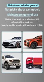 6-in-1 Multi-Function Car Charger with LED Digital Display, PD 3.1A & QC3.0 Super Fast Charging, Fire-Proof PC Body, Multi-Port USB/Type-C Car Adapter for iPhone Android Tablets Cars - Image 6