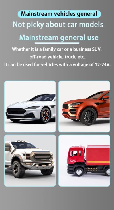 6-in-1 Multi-Function Car Charger with LED Digital Display, PD 3.1A & QC3.0 Super Fast Charging, Fire-Proof PC Body, Multi-Port USB/Type-C Car Adapter for iPhone Android Tablets Cars - Image 6