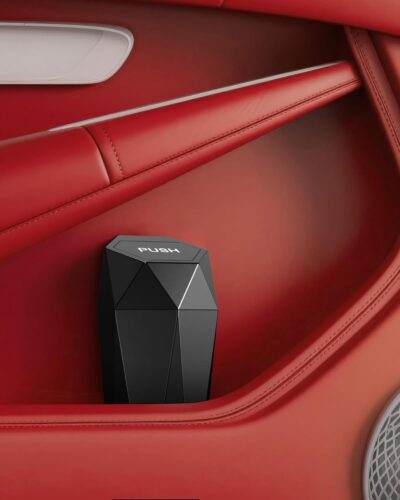 HOTOR Car Trash Can with Lid - 1 Pack, Mini Essential Car Accessories for Interior, Leakproof Car Garbage Can with 15 Attached Trash Bags, Multipurpose Car Organizers and Storage,Black - Image 7