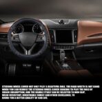 Car Steering Wheel Cover, Anti-Slip Leather Breathable Comfortable Automotive Steering Wheel Cover Protector Decoration for Men and Women, 15 Inch Universal for SUV, Truck, RV（Blue） - Image 6