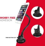 Macally Windshield Phone Mount for Car Magnetic - Suction Cup Window Mount Phone Holder with 8" Long Gooseneck Arm & Super Strong Magnet Mount for Smartphone and iPhone - Image 8