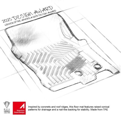 G-PLUS Floor Mats Fit for Honda Civic Sedan & Hatchback 4-Door 2016-2021/Fit Coupe 2-Door 2016-2021 Floor Liners,TPE Custom Fit All Weather Protection Floor Liners,Front & 2nd Row Car Mats Black - Image 5