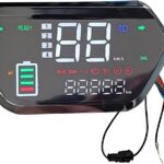 Ebike Display, 48V/60V/72V LED Universal Electric Bike Screen Display Meter, Speedometer, Odometer, Black