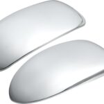 ACROPIX Car Exterior Mirror Cover Cap Overlay Fit for Chevrolet Silverado Suburban for GMC Sierra Yukon - Pack of 2 Chrome Plated