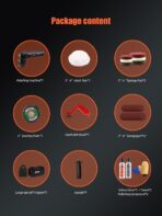 SPTA Mini Orbital Polisher - 3 Inch 10mm/780W Variable Speed Dual Action With Polishing Pads, Sanding Discs, Pad Conditioning Brush - Image 2