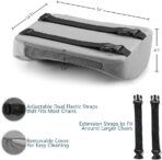 ComfiLife Lumbar Support Back Pillow Office Chair and Car Seat Cushion - Memory Foam with Adjustable Strap and Breathable 3D Mesh (Gray) - Image 4