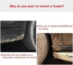 Wear-Resistant car mudguards for Fiat 500 500C 500L 500X 500e,Fender Splash Guards Mud Flaps Car Fenders 4-Piece Car Mud Flap - Image 5