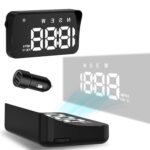 Heads up Display for Cars Windshield, Car HUD Display, Plug & Play USB, MPH/KMH Switch, Speed Calibration, Adjustable Brightness, Overspeed Alert, Large Font Display