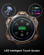 Cordless Vacuum Cleaner, 650W/55KPa 70Mins Vacuum Cleaners for Home, Self-Standing Stick Vacuum with Anti-Tangle Brush & OLED Touch Screen, Vacuum Cleaner for Hardwood Floors,Carpet,Pet Hair,Car (Red) - Image 5