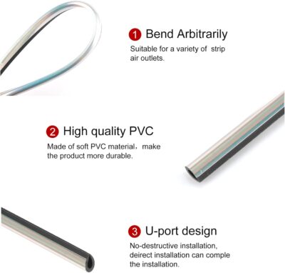 LivTee 20 Pieces Car Air Conditioner Decoration Strip for Vent Outlet, Universal Waterproof Bendable Air Vent Outlet Trim Decoration, Car Interior Accessories (Shiny Silver) - Image 3
