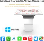 43 inch Touch Screen Kiosk, Windows System(8+128g), K-Style Stand Inquiry Machine, Human–Machine Interaction Smoothly for Mall Navigation/Self-Ordering/Advertising/Retail Store - Image 5