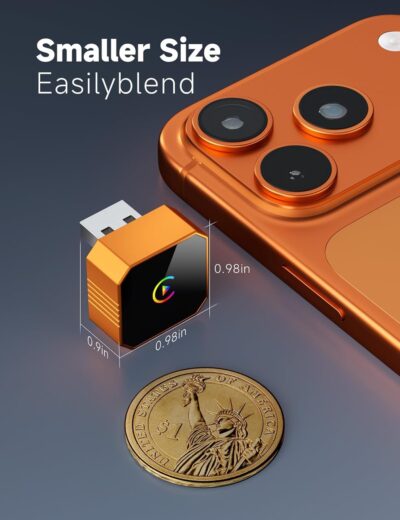 Aimoon 2026 Upgraded Wireless CarPlay Adapter for iPhone＆Android, Car Play Mini Wired to Wireless Adapter for CarPlay ＆Android Auto Plug and Play Stable Connection & No Latency for iPhone iOS 10+ - Image 6