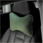 Osilly Car Headrest Pillow, Soft Comfortable Breathable Memory Foam Ergonomic Design Automotive Neck Pillow Cushion with Adjustable Strap for Neck Pain Pressure Relief, Universal Fit（Green）