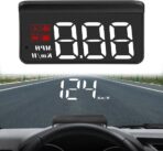 Heads Up Display for Cars for Nissan Teana/Terrano India/Terra 2008-2025,OBD2 Gauge Display GPS Digital Speedometer HUD Windshield Projector with Sunshade Adjustable Brightness