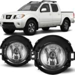 Winjet Fog Lights OEM Series for [2005-2015 Nissan Xterra] [2010-2017 Frontier][2018 2019 Nissan Frontier] with H11 12V 55W Halogen Bulbs Fog Lamps Replacement w/Wiring and Switch Kit Clear Lens