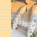 H-Shaped Car Travel Pillow for Kids & Adult-Adjustable Car Seat Pillow, Soft Ergonomic Neck Head Support Sleeping Cushion for Long Distance Travel - Image 2