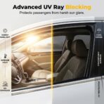 2 Pack Car Window Shades, 2026 New Stretchy Mesh Car Window Screens Sun Shades, Nets Covers for Sedan, SUV, Rear Side Window, Front Side Window (Small Size, Rear Side) - Image 5