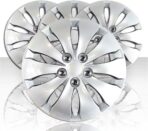 Upgrade Your Auto Set of Four 16" Silver Hubcap Wheel Covers for Honda Accord 2008-2012 (Push-on) - Image 2