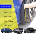 Universal Mud Flaps 4-Piece Set for Trucks/SUVs - Black/Red, Pre-Mounted Screws, Mud Splash Protection, Off-Road Mud Guard with Adjustable Clamps | Heavy-Duty Weatherproof Design - Image 3