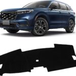 KUST Black Dash Cover for Honda CRV CR-V 2023 2024 2025 2026 (Without HUD) Non-Slip Dashboard Cover Polyester Interior for CRV Accessories Sunshade No Glare