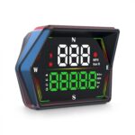 HUD Heads Up Display for Cars, Universal Digital GPS Speedometer LED Display Overspeed Alarm Fatigued Driving Alert,USB Cable Plug and Play for All Vehicle