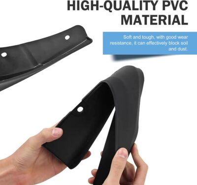 2 PCS Mud Flaps, Tire Rear Trim, 8.27 x 12.6In Splash Guards Accessories, Universal Guards Auto Car (Black) - Image 3