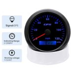 ARTILAURA GPS Speedometer 85mm 3-3/8" 7 Color 120MPH Gauge with GPS Antenna Odometer Waterproof for AUTO Car Truck Boat Marine (All Black) - Image 4