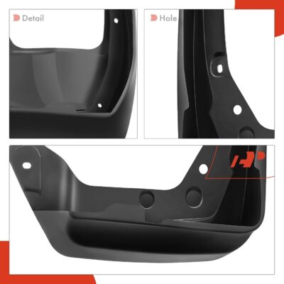A-Premium Set of 4PCS Mud Flaps Splash Guards Mudguards Mudflaps with Hardware Kits Accessory Compatible with Honda Odyssey 2014-2017 Mini Passenger Van, Front and Rear (Driver & Passenger Sides) - Image 7