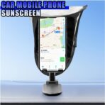 Car Smartphone Sunshade, Foldable Anti-Glare Cell Phone Sun Protection Umbrella, Universal High Elasticity Skeleton Auto Smartphone Heat-Insulating Sun Cover Accessory for Most Cars (Silver) - Image 5