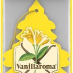 LITTLE TREES Car Air Freshener | Hanging Paper Tree for Home or Car | Vanillaroma | 3 Pack