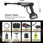 Cordless Pressure Washer with Recharge Battery Powered, 6-in-1 Smart Nozzle, 27 Feet Spray Distance, Handheld Wireless Water Gun for Home, Car, Yard, Pet, Plant - Image 5