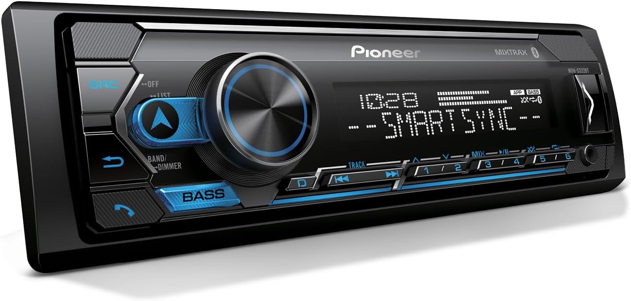 61ajyMWDRGL._AC_SL1500_.jpg Pioneer MVH-S322BT Bluetooth Car Stereo with USB/AUX Inputs, Smartphone Connectivity, Pioneer Smart Snyc, and Hands-Free Calling for Enhanced in-Car Audio Experience - Image 1