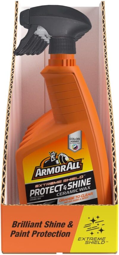 Armor All Extreme Shield Protect & Shine Ceramic Wax, Color Changing Spray Car Wax, 16 Fl Oz Bottle - Image 9