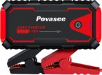 Povasee Jump Starter 5000A Car Jumper Starter, Model A30 12V Jump Box for Car Battery up to 10L Gas or 8L Diesel Engine Battery Jumper Starter Portable with Power Bank/Dual Output/LED Light