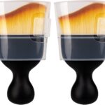 Amrules 2PCS Car Interior Detailing Brush, Auto Car Detailing Brush Dusting Brush, Soft Bristles Car Interior Cleaning Tool for Dashboard Interior, Exterior, Skylight, Leather, Dust Brush, Brown