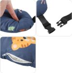 X-Shaped Car Travel Pillow for Cars Seat Kids Adults Head and Body Support Pillow Cartoon Neck Pillows Soft Long-Distance Travel Car Sleeping Seat Belt Pillows Breathable Cars Aircraft Travel Cushion - Image 3