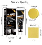 【2Packs】 Scratch Remover for Vehicles Car Scratch Remover Paste New Upgrade for Deep Scratches with Wipe & car Polish Sponge Buffing Compound for Car Paint Restorer - Image 7