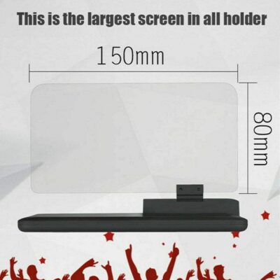 MACHSWON 6" Screen Universal Car HUD Head Up Display Projector Phone Navigation GPS Holder - Image 5