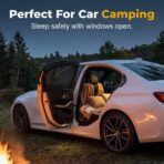 2 Pack Car Window Shades, 2026 New Stretchy Mesh Car Window Screens Sun Shades, Nets Covers for Sedan, SUV, Rear Side Window, Front Side Window (Small Size, Rear Side) - Image 7