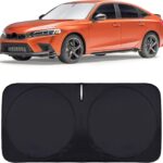 INSAUTO for Accord 2026 Windshield Sun Shade Sunshade Protector for Honda Accord 2021 2022 2023 2024 2025 Windshield Cover Sun Visor Foldable Window Heat Shield Reflector Blocks UV Ray Car Accessories