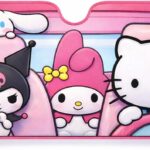 Hello Kitty Car Shade | Hello Kitty Sunshade Car | Carshade Auto Front Windshield Kawaii Kitty Sunshade | 58" X 27.5" | Fits Most Standard Windshields | Officially Licensed