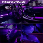 Acrylic Ambient Lighting Car Interior,55.1 inches Dream Color Acrylic Led Strips with USB Hub, APP Fiber Optic Emotion Glow Lights for Car Y 3 S X, Neon Ambient Lighting Kit Dashboard Decorations - Image 7