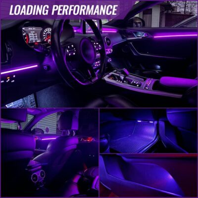 Acrylic Ambient Lighting Car Interior,55.1 inches Dream Color Acrylic Led Strips with USB Hub, APP Fiber Optic Emotion Glow Lights for Car Y 3 S X, Neon Ambient Lighting Kit Dashboard Decorations - Image 7