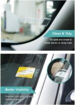 Hypersonic Car Windshield Parking Tickets Holder Transparent Auto Accessories Clip 2PCS - Image 2