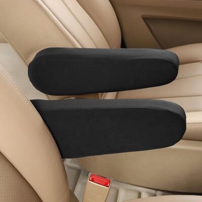 AUCELI 2 Pcs Car Front Seat Armrest Covers, Cloth Fabric Armrest Protectors, Direct Replacement Center Console Lid Armrest Cover Skin, Universal Accessories for Car, SUV, Truck and Van - Image 6